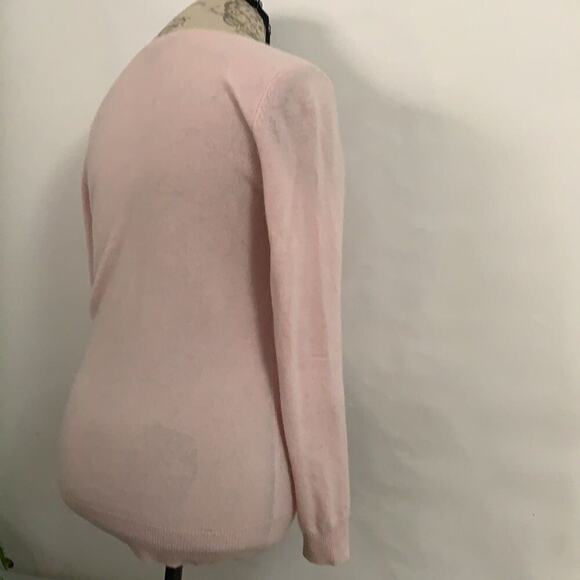 C BY BLOOMINGDALES CASHMERE PINK SWEATER SIZE S‎ - Picture 2 of 3